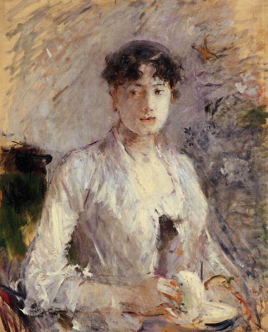 “Jovem mulher em Mauve” de Berthe Morisot